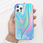 Funda Para iPhone 11 Bonito Moderno Faux Iriending con nombre<br><div class="desc">Este divertido estuche de teléfono presenta un fondo iridiscente falso con su nombre en escritura moderna de caligrafía. Es el funda perfecto para cualquiera que quiera un diseño moderno pero glamuroso que sobresale. Agregue su nombre al personalizar de este diseño. ¡También hace un maravilloso regalo de cumpleaños o de vacaciones...</div>