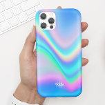 Funda Para iPhone 11 Bonito Moderno Faux Iriending con nombre<br><div class="desc">Este divertido estuche de teléfono presenta un fondo iridiscente falso con su nombre en escritura moderna de caligrafía. Es el funda perfecto para cualquiera que quiera un diseño moderno pero glamuroso que sobresale. Agregue su nombre al personalizar de este diseño. ¡También hace un maravilloso regalo de cumpleaños o de vacaciones...</div>
