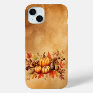 FUNDA PARA iPhone 15 MINI BONITO OTOÑO AMARILLO Y PUMPKINS NARANJAS