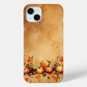 FUNDA PARA iPhone 15 MINI BONITO OTOÑO AMARILLO Y PUMPKINS NARANJAS