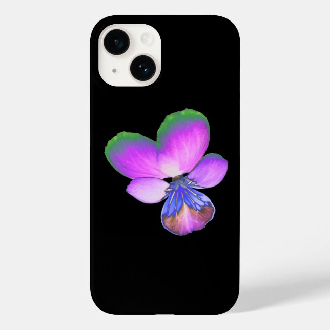 Funda De Case-Mate Para iPhone Bonito Pansy (Reverso )