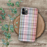 Funda Para iPhone 11 Pro Max Bonito Pastel Azul Rosa Azul Púrpura Tartán Patrón<br><div class="desc">Patrón contemporáneo blanco, azul pálido, tartán clásico verde claro y rosa pastel. Hermosa, moderna y fresca cubierta para el experto en tendencias y amante del arte, amante de las caderas, amante de los motivos artísticos que quiere proteger su teléfono del polvo y la suciedad, el desgaste y el desgaste. Este...</div>