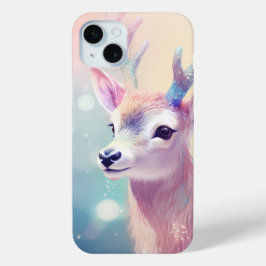 FUNDA PARA iPhone 15 MINI BONITO PASTEL WINTER HOLIDAY DEER