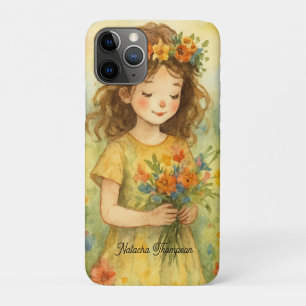 Funda Para iPhone 11 Pro bonito personalizado y retro acuarela a la moda