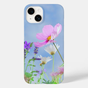Funda Para iPhone 14 De Case-Mate Bonito Pink Wild Flower Meadow