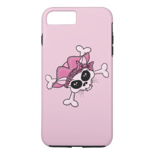 Funda Para iPhone 8 Plus/7 Plus Bonito Pirate Kitty Skull