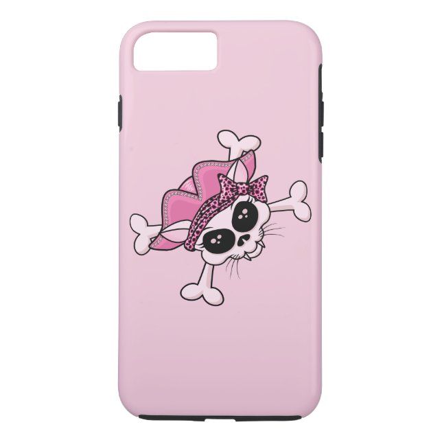 Funda De Case-Mate Para iPhone Bonito Pirate Kitty Skull (Reverso)