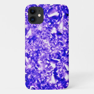Funda Para iPhone 11 Bonito Purplelicioso de diamantes espumosos