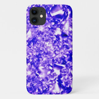 Funda Para iPhone 11 Bonito Purplelicioso de diamantes espumosos