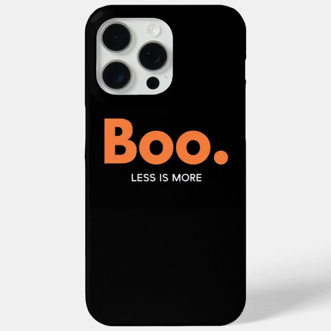 Funda De Case-Mate Para iPhone Boo Menos Es Más Estuche De Teléfono (Reverso )
