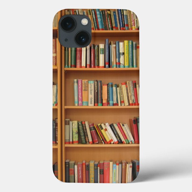 Funda De Case-Mate Para iPhone Bookshelf background (Reverso)
