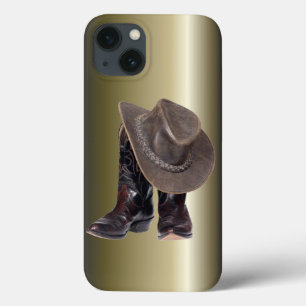 Funda Para iPhone 13 Boots de vaquero y Gorra