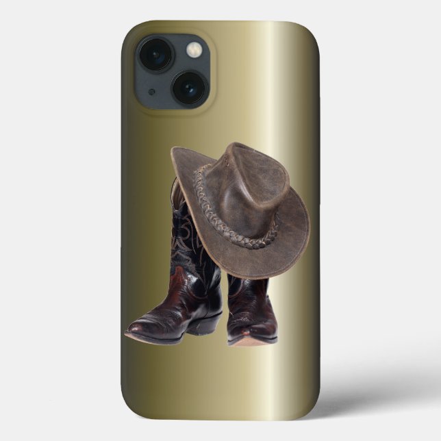 Funda De Case-Mate Para iPhone Boots de vaquero y Gorra (Reverso)