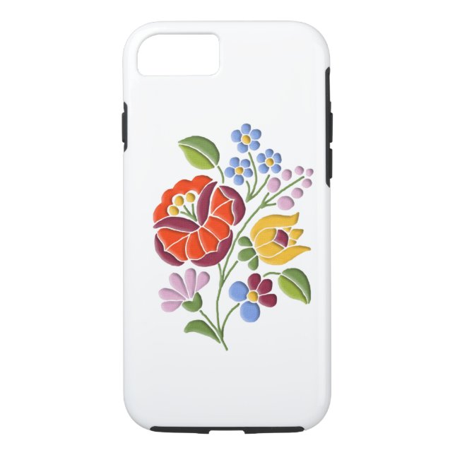 Funda De Case-Mate Para iPhone Bordado de Kalocsa - arte popular húngaro (Reverso)