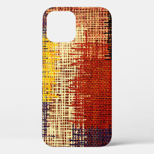 Funda Para iPhone 12 Bordado - ornamento sin costura. Líneas coloreada