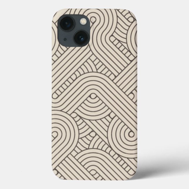 Funda De Case-Mate Para iPhone Borde abstracto (Reverso)
