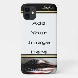 Funda Para iPhone 11 Borde de los labios de la bandera de los Estados U