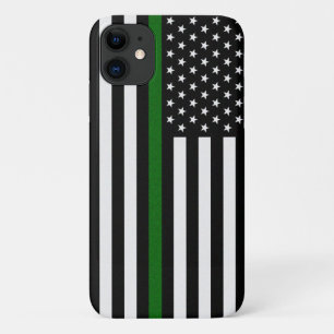 Funda Para iPhone 11 Borde delado de la Línea Verde/Indicador de animal