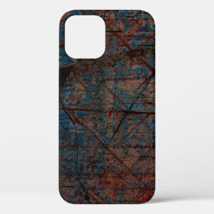 Funda Para iPhone 12 Borde multicolor abstracto con fondo abstracto