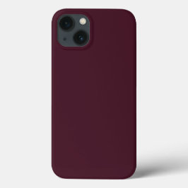 Funda Para iPhone 13 Borgoña de frambuesa, borgoña sólida