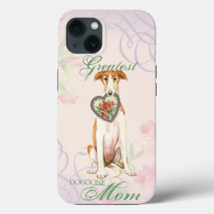 Funda Para iPhone 13 Borzoi Heart Mom