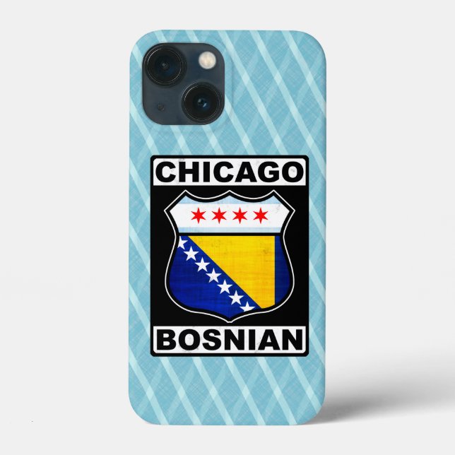 Funda De Case-Mate Para iPhone Bosnio-americano de Chicago (Reverso )