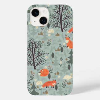 Funda Para iPhone 14 De Case-Mate Bosque con zorros y harinas