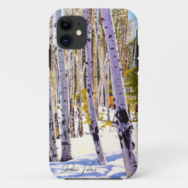 Funda Para iPhone 11 Bosque de árboles de Aspen