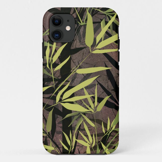 Funda De Case-Mate Para iPhone Bosque de bambú. (Reverso)