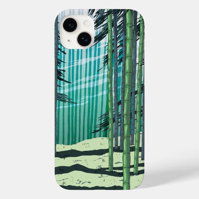 Funda De Case-Mate Para iPhone Bosque de Bambú (Reverso )