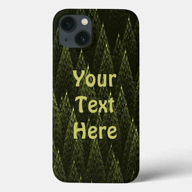 Funda De Case-Mate Para iPhone Bosque de Conifer Fractal (Reverso)