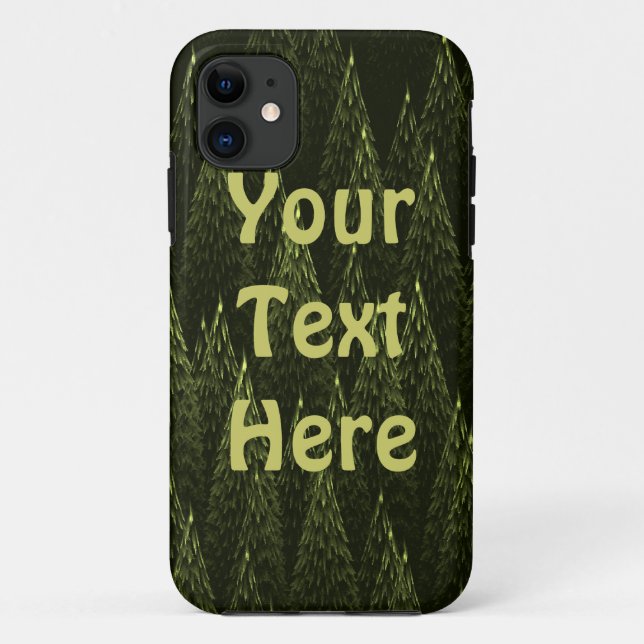 Funda De Case-Mate Para iPhone Bosque de Conifer Fractal (Reverso)