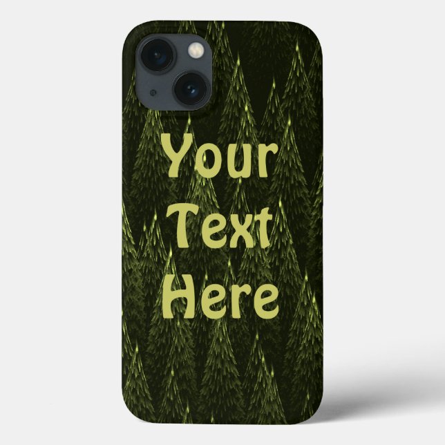 Funda De Case-Mate Para iPhone Bosque de Conifer Fractal (Reverso)