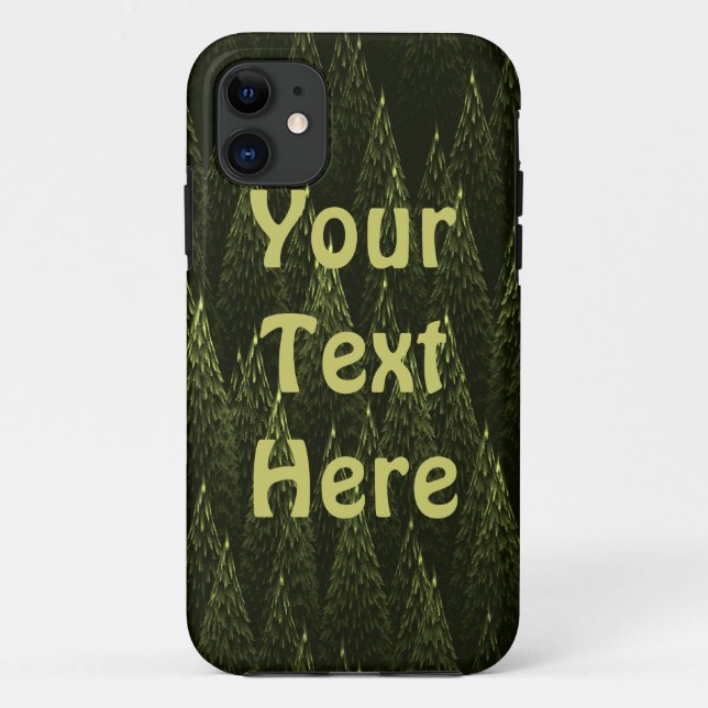 Funda De Case-Mate Para iPhone Bosque de Conifer Fractal (Reverso)