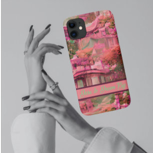 Funda Para iPhone 11 Bosque de fantasía con encanto rosa