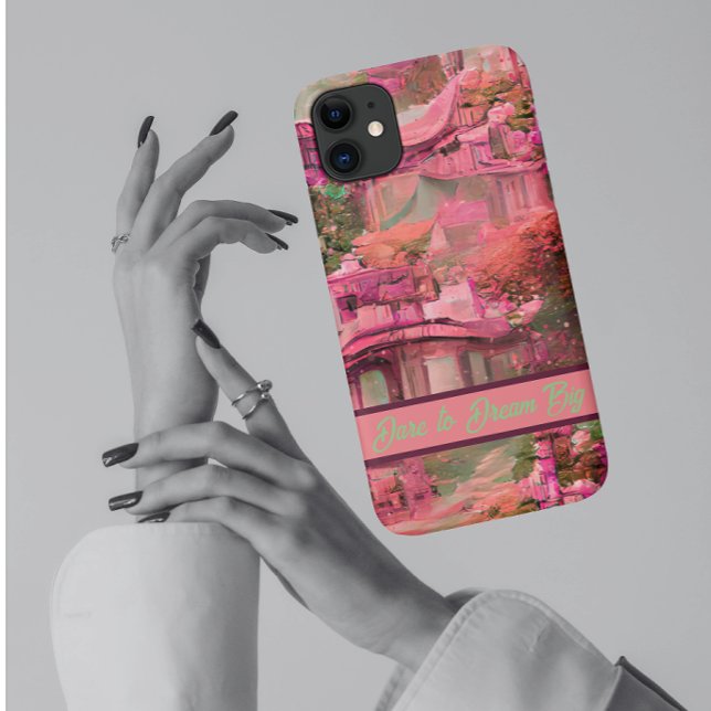 Funda De Case-Mate Para iPhone Bosque de fantasía con encanto rosa (Subido por el creador)