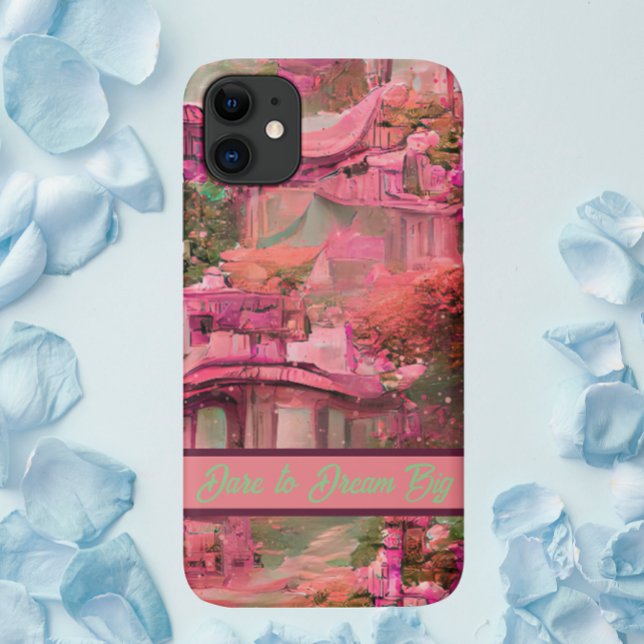 Funda De Case-Mate Para iPhone Bosque de fantasía encantador rosa (Subido por el creador)