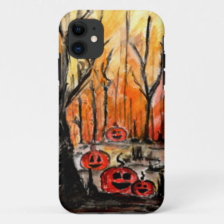 Funda Para iPhone 11 Bosque de Halloween