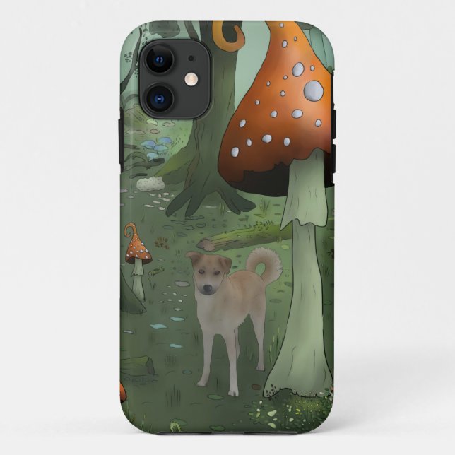 Funda De Case-Mate Para iPhone Bosque de hongo (Reverso)