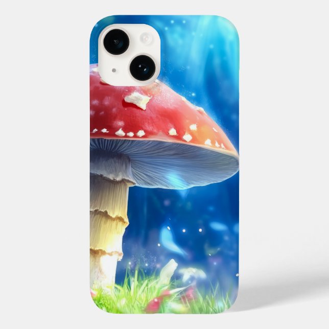 Funda De Case-Mate Para iPhone Bosque de hongos (Reverso )