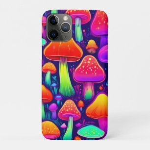 Funda Para iPhone 11 Pro Bosque de hongos Neon Glow