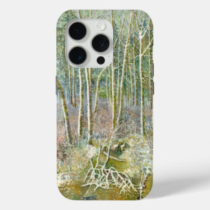Funda Para iPhone 15 Pro bosque de invierno