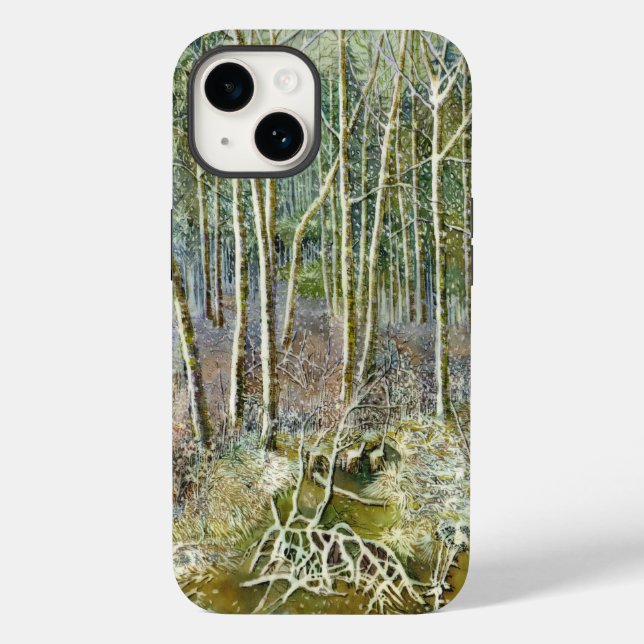 Funda De Case-Mate Para iPhone bosque de invierno (Reverso )