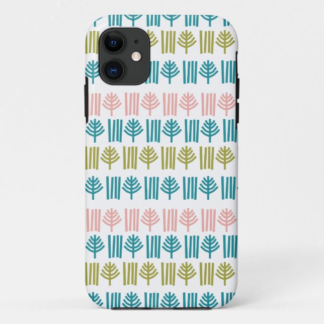 Funda De Case-Mate Para iPhone Bosque de navidades (Reverso)