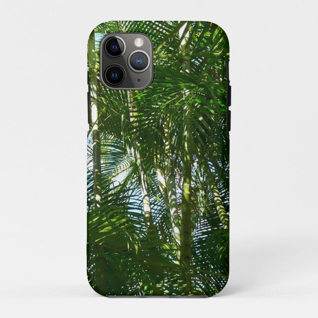 Funda De Case-Mate Para iPhone Bosque de palmeras Naturaleza tropical (Reverso)