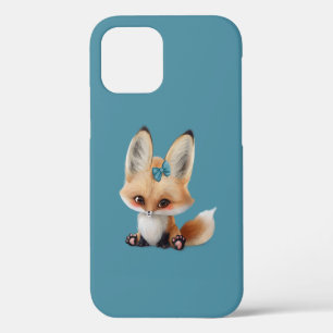 Funda Para iPhone 12 Bosque de Woodland Animales Fox Hand Drawn Cute