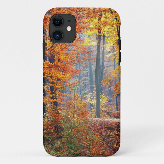 Funda De Case-Mate Para iPhone Bosque en otoño (Reverso)