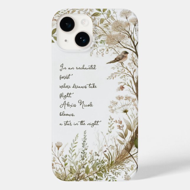 Funda De Case-Mate Para iPhone Bosque Encantado Etéreo (Reverso )