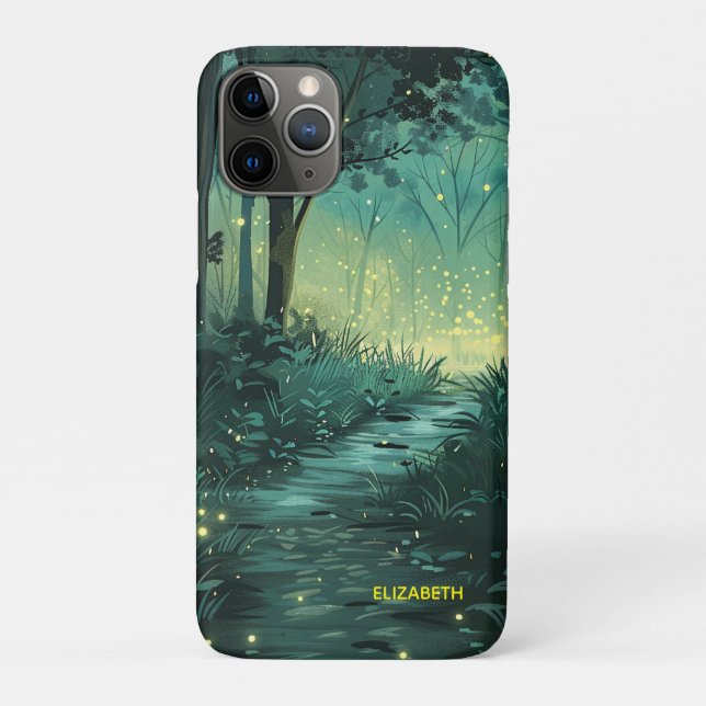 Funda De Case-Mate Para iPhone Bosque Fairy Light personalizado (Reverso)