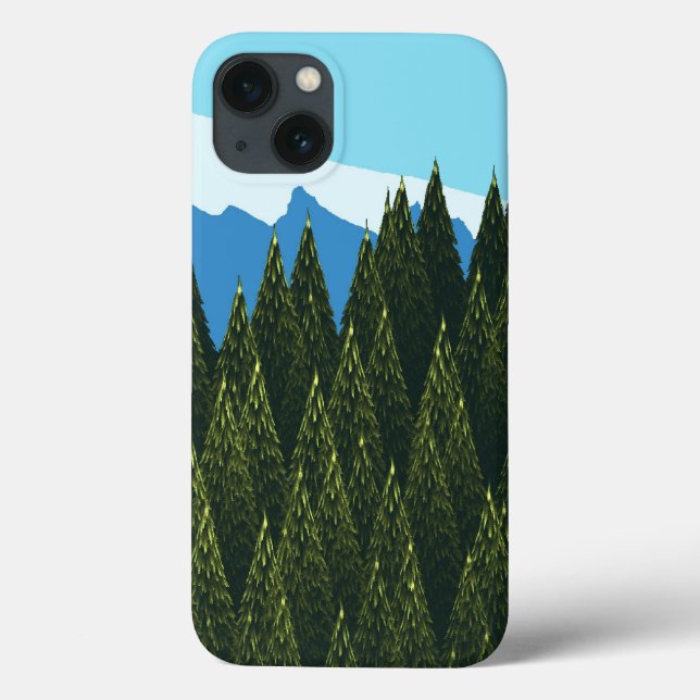 Funda De Case-Mate Para iPhone Bosque fractal (Reverso)